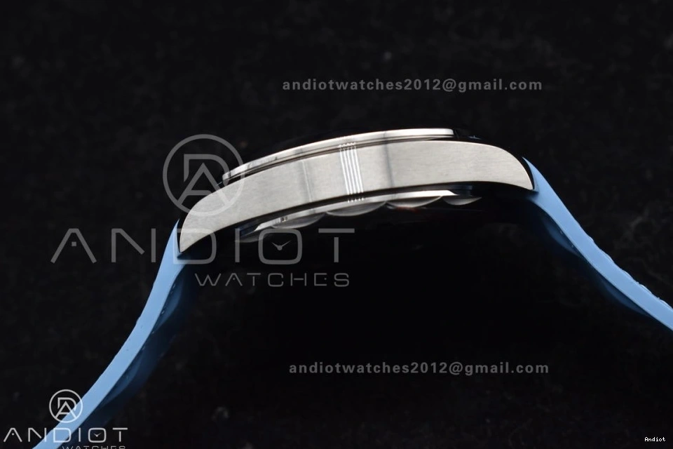 on Dial 43mm A8938 Edition 1:1 Rubber Worldtimer Aqua Terra Blue Best Summer Strap Blue GMT VSF Clone Super 1111